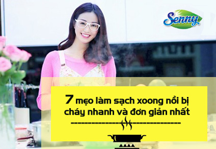 7 tuyệt chiêu cọ sạch bóng xoong, nồi bị cháy